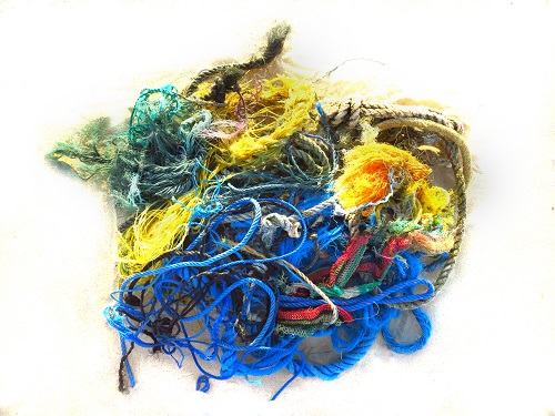 Fishing rope and net scraps